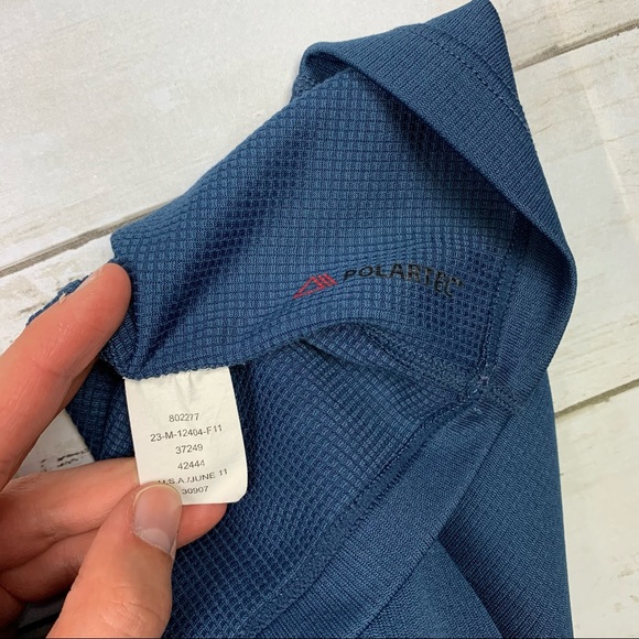REI Blue Midweight Polartec Power Dry Zip-T 802277 - Picture 6 of 9
